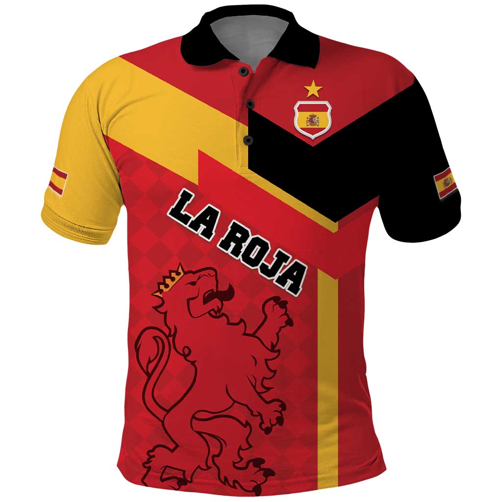 Custom Spain Football Polo Shirt La Roja Go Champion LT18