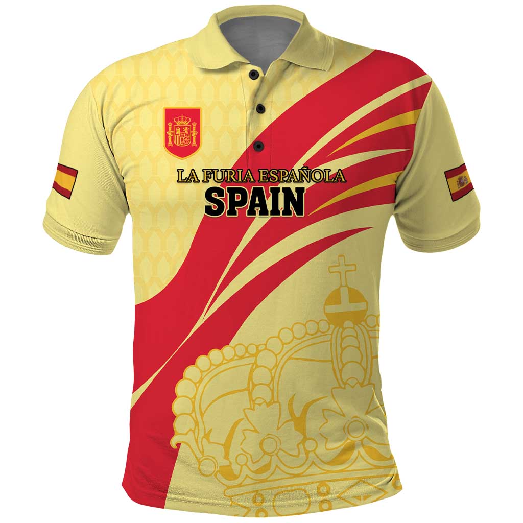 Custom Spain Football Polo Shirt Sport Style LT18