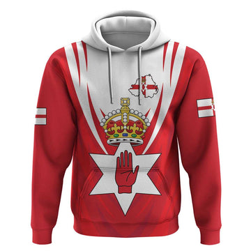 Personalized Northern Ireland Hoodie Coat Of Arms With Map LT18