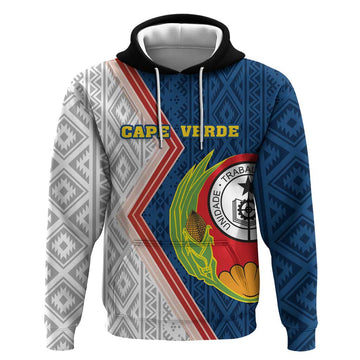 Cape Verde Hoodie Verde Coat Of Arms And Pattern LT18