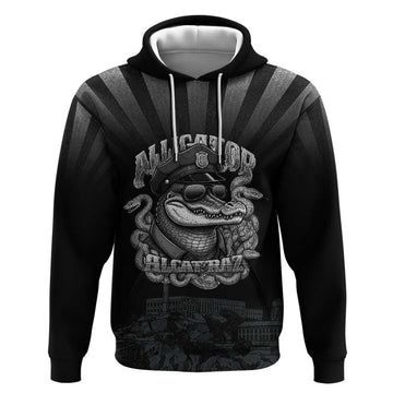 Alligator Alcatraz Police Hoodie Prison Florida Everglades LT18