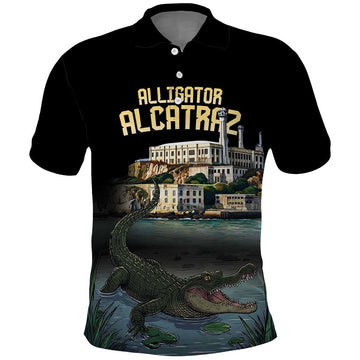 Everglades Alligator Alcatraz Florida Polo Shirt LT18