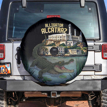 Everglades Alligator Alcatraz Florida Spare Tire Cover LT18