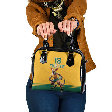 Custom Australia Rugby Shoulder Handbag Wallabies Mascot Sporty Style LT18
