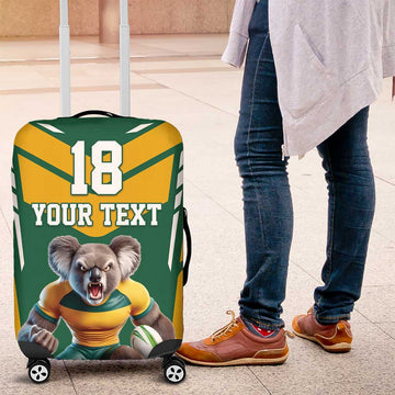 Custom Australia Rugby Luggage Cover Koala Mascot Sporty Style LT18