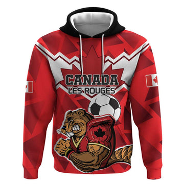 Custom Canada Football Hoodie Beavers Mascot LT18