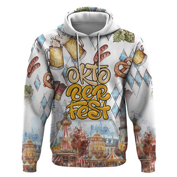 German Oktoberfest Beer Hoodie Heritage Beer Riesenrad Joy LT18