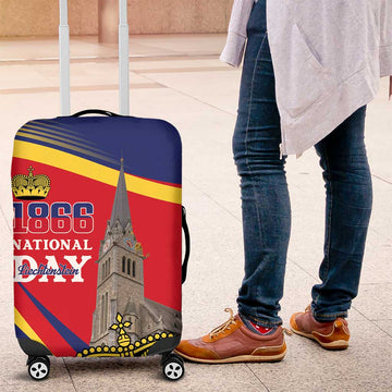 Liechtenstein National Day 1866 Luggage Cover Gold Crown Vaduz Cathedral LT18