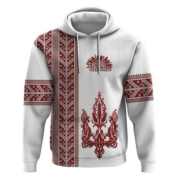 Ukraine Vyshyvanka Pattern Hoodie Ukrainian Trident LT18