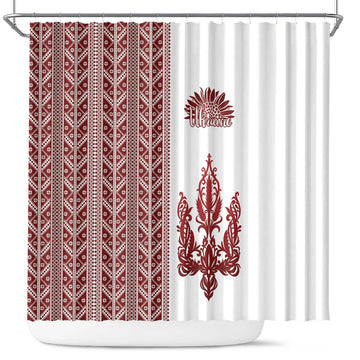 Ukraine Vyshyvanka Pattern Shower Curtain Ukrainian Trident LT18