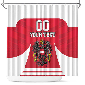 Custom Austria Hockey Shower Curtain Die Adler Go Champions LT18