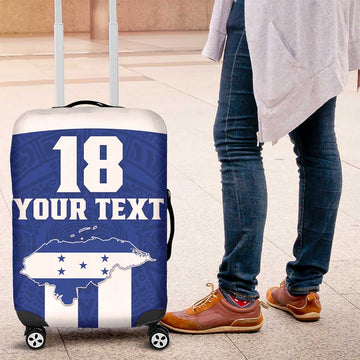 Custom Honduras Football Luggage Cover La H Go Champion LT18