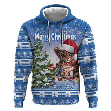 Personalized Nicaragua Christmas Hoodie Panthera Onca Cute With Christmas Tree LT18