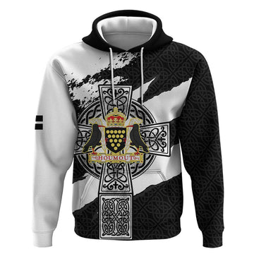 Cornwall Celtic Cross Hoodie Coat Of Arms LT18