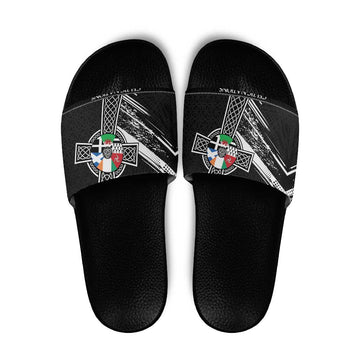 Cross Celtic Nations Slide Sandals Six Celtic Countries Grunge Style LT18