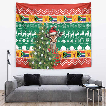 South Africa Springbok Tapestry Christmas Tree - Lightning Art LT18