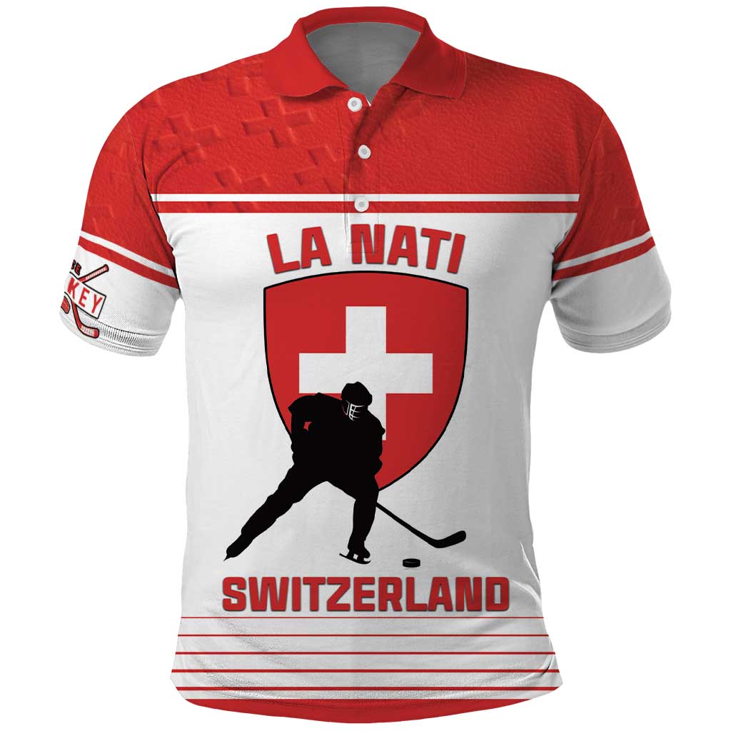 Custom Switzerland Hockey Polo Shirt Come On La Nati LT18