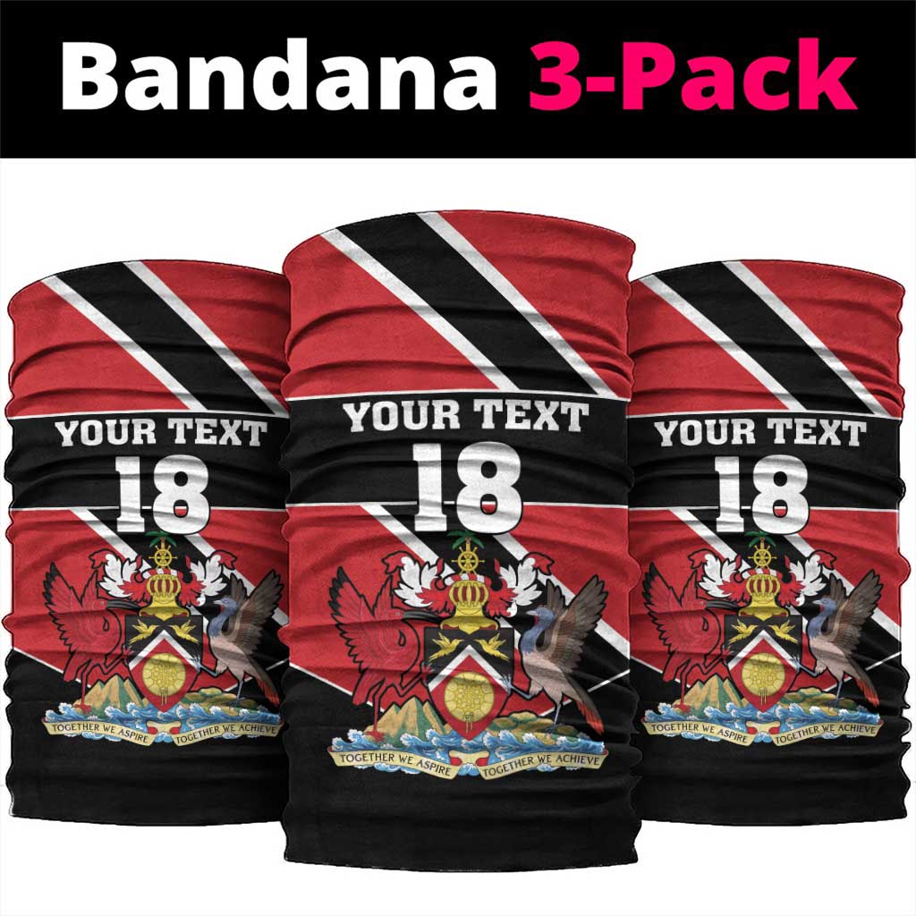 Custom Trinidad and Tobago Neck Gaiter Together We Aspire Together We Achieve LT18