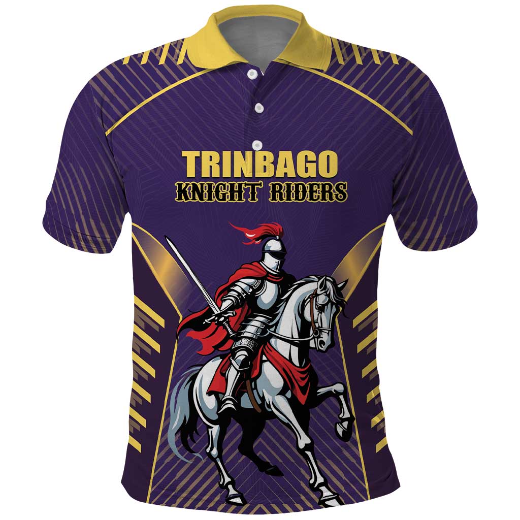 Custom Trinidad and Tobago Cricket Polo Shirt Go Champion Knight Riders LT18