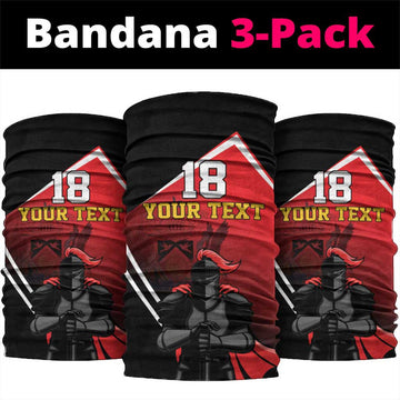 Custom Trinidad and Tobago Cricket Knight Riders Neck Gaiter Go Champion LT18