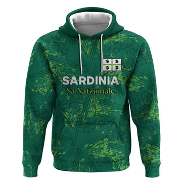 Custom Sardinia Football Hoodie Natzionale sarda de Bocia LT18