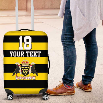 Custom Cornwall Rugby Luggage Cover One and All LT18