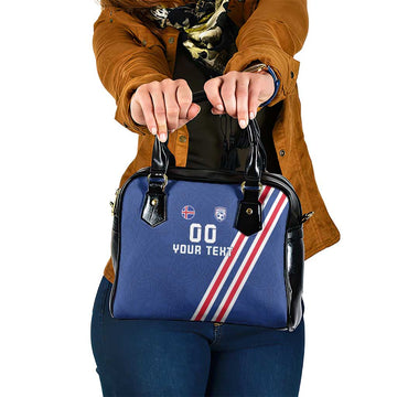 Custom Iceland Football Shoulder Handbag Strakarnir Okkar Celtic Pattern LT18