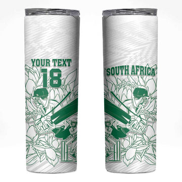 Cricket South Africa Custom Skinny Tumbler White Version Proteas LT18