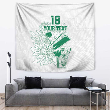 Cricket South Africa Custom Tapestry White Version Proteas LT18