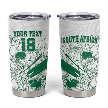 Cricket South Africa Custom Tumbler Cup White Version Proteas LT18