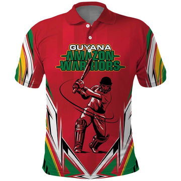 Custom Guyana Cricket Spirit Polo Shirt Amazon Warriors Inspired LT18