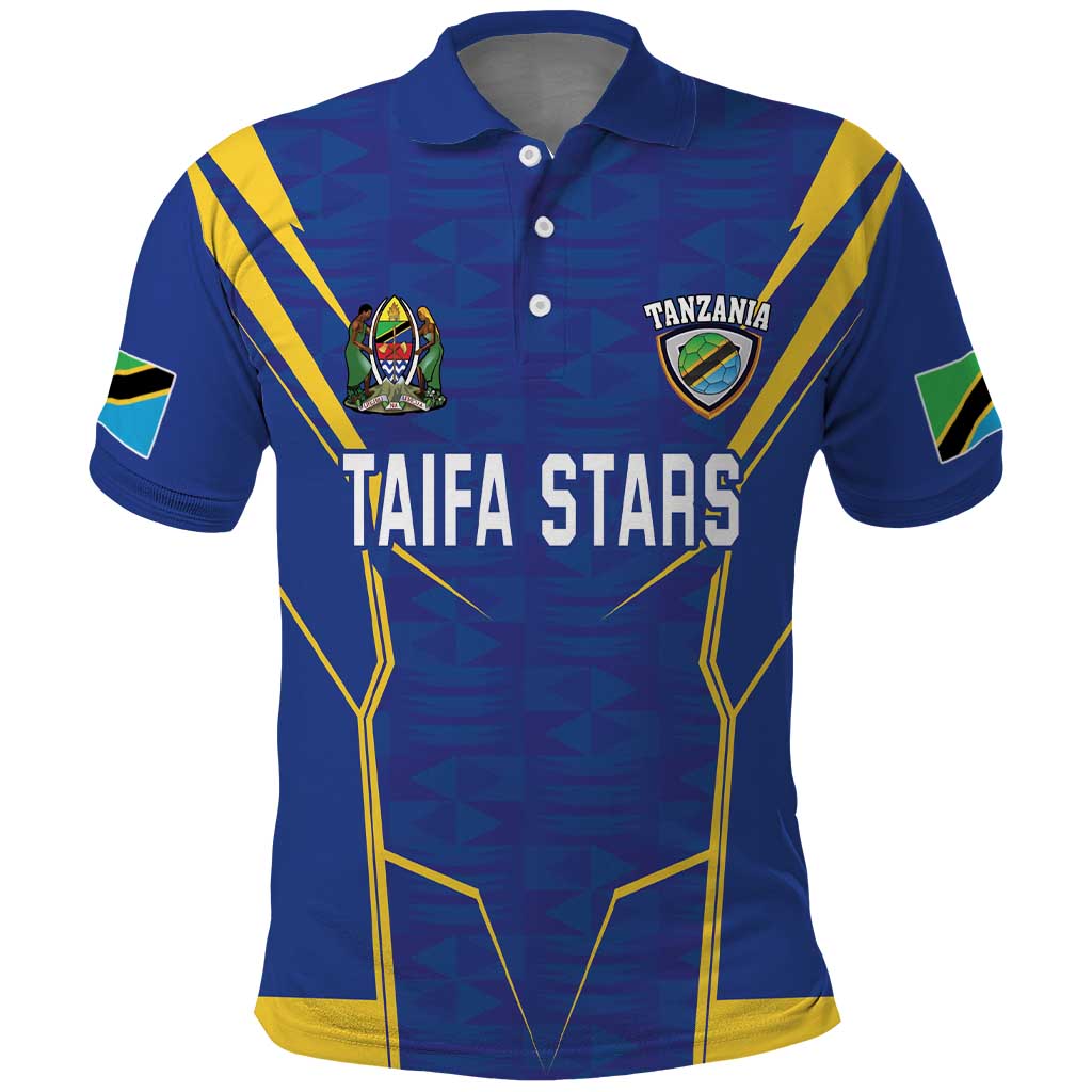 Custom Tanzania Football Polo Shirt Taifa Stars Sporty Style LT18
