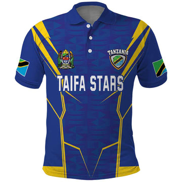 Custom Tanzania Football Polo Shirt Taifa Stars Sporty Style LT18