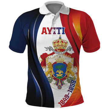 Personalized Second Empire of Haiti 1849-1859 Polo Shirt Dieu Ma Patrie Et Mon Epee LT18