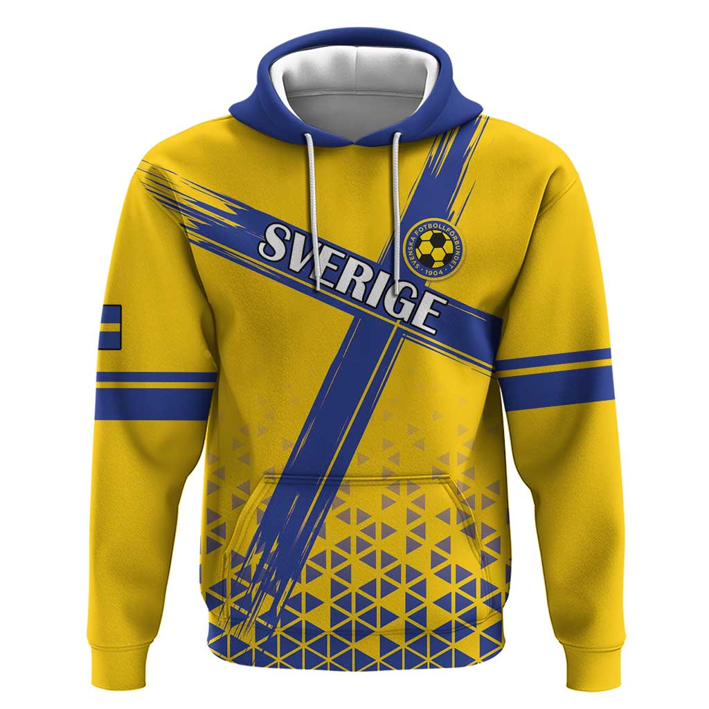 Custom Sweden Football Hoodie Sveriges herrlandslag i fotboll LT18