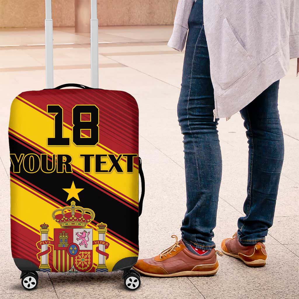 Custom Spain Football Luggage Cover Come On La Roja Sporty Style LT18