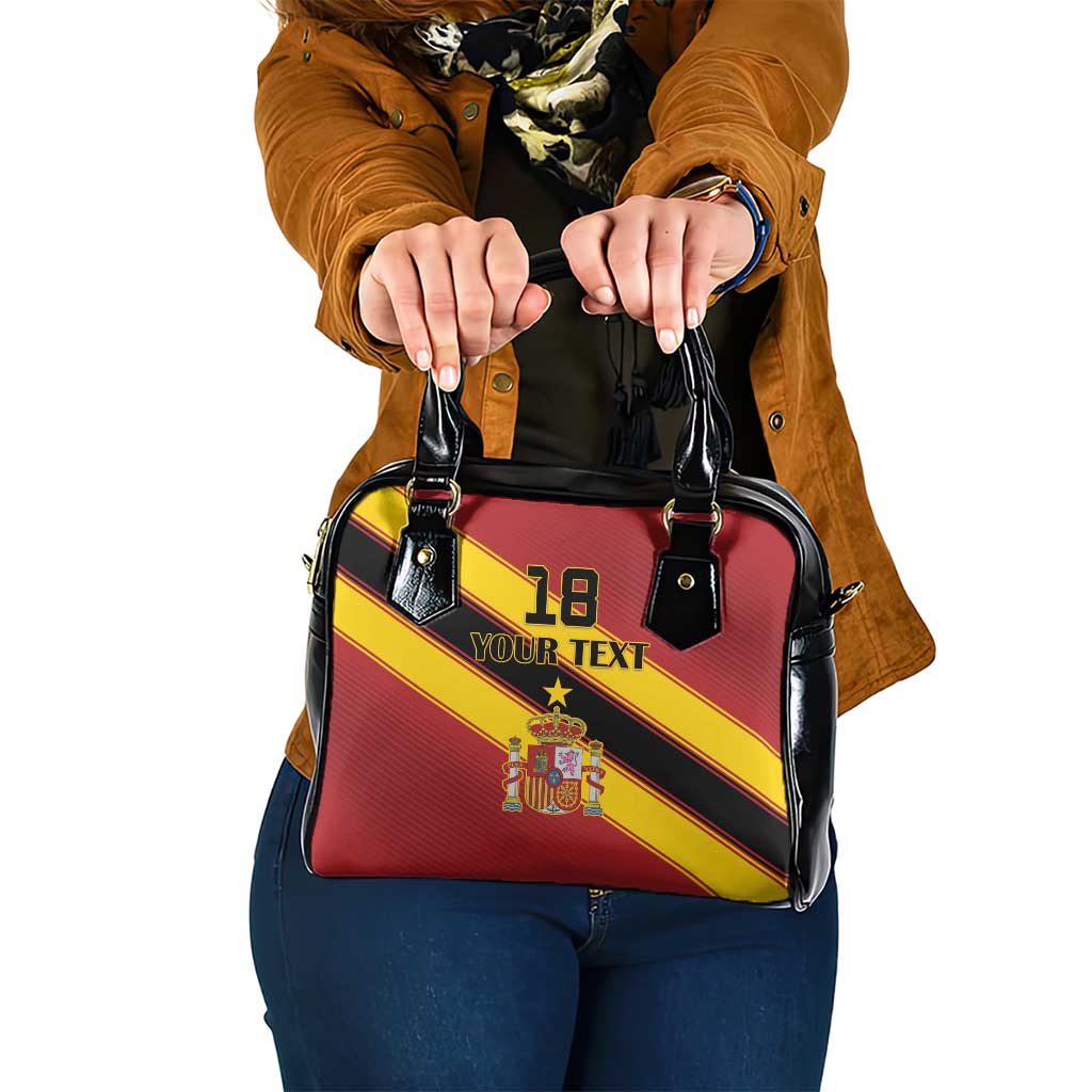 Custom Spain Football Shoulder Handbag Come On La Roja Sporty Style LT18