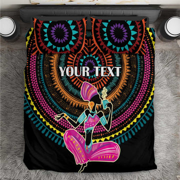 Personalized Africa Bedding Set Beautiful Black Woman LT18