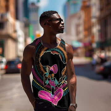 Personalized Africa Men Tank Top Beautiful Black Woman LT18
