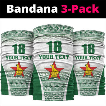 Custom Zimbabwe Rugby Neck Gaiter Sables African Patterns LT18
