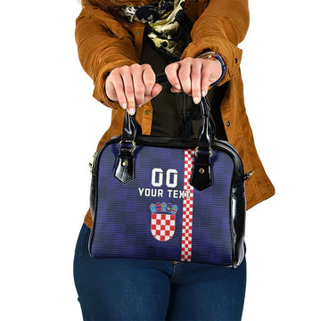 Custom Croatia Volleyball Shoulder Handbag Go Champions Sahovnica LT18