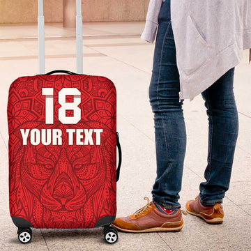 Custom Czech Republic Football Red Version Luggage Cover Go Champion Sporty Style LT18