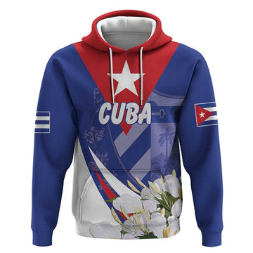 Personalized Cuba Hedychium Coronarium Hoodie With Coat Of Arms LT18