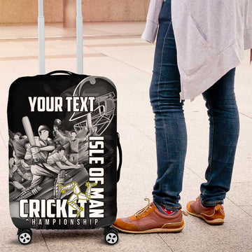 Personalized Isle of Man Cricket Luggage Cover Go Champion LT18