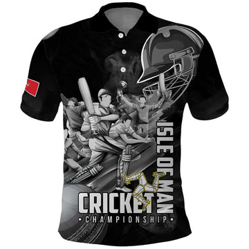 Personalized Isle of Man Cricket Polo Shirt Go Champion LT18