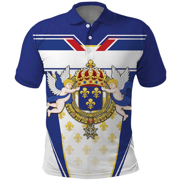 Personalized French Colonial Empire Polo Shirt Royal Standard of France LT18