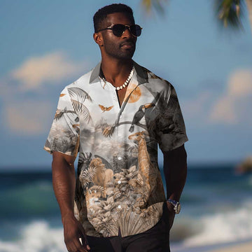 Afro Safari Animals Hawaiian Shirt LT18