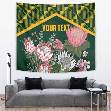 Personalized South Africa With Afro King Protea Tapestry Kente Patterns LT18