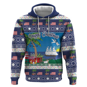 Personalized Liberia Christmas Hoodie The Love of Liberty Brought Us Here LT18