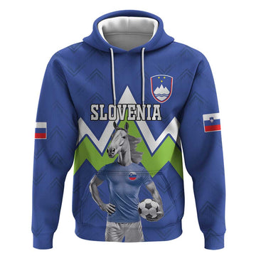 Custom Slovenia Football Hoodie Lipizzaner Horse Sport Style LT18